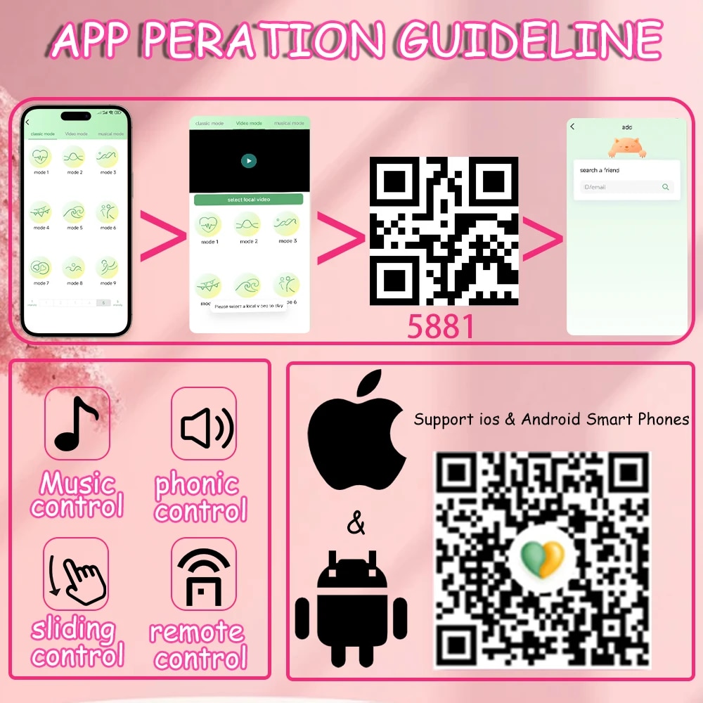 Trứng rung tình yêu 2 đầu điều khiển từ xa qua app