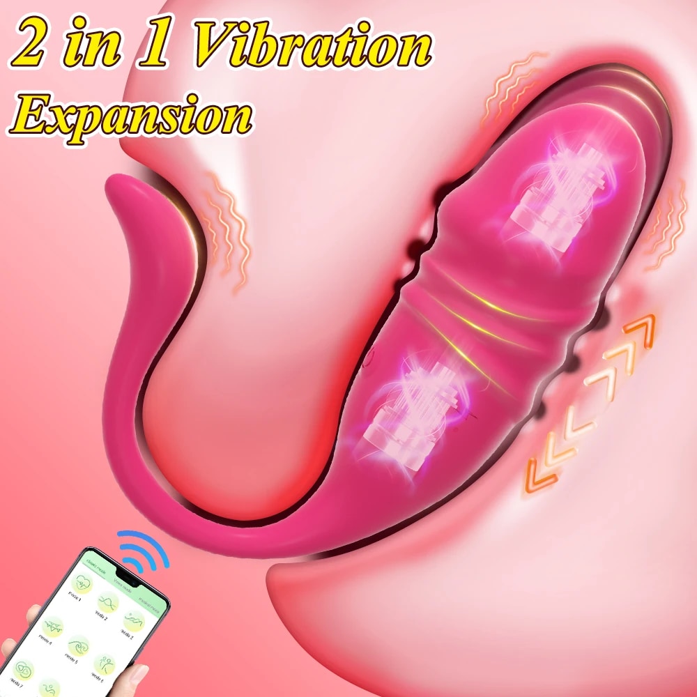 Trứng rung tình yêu 2 đầu điều khiển từ xa qua app