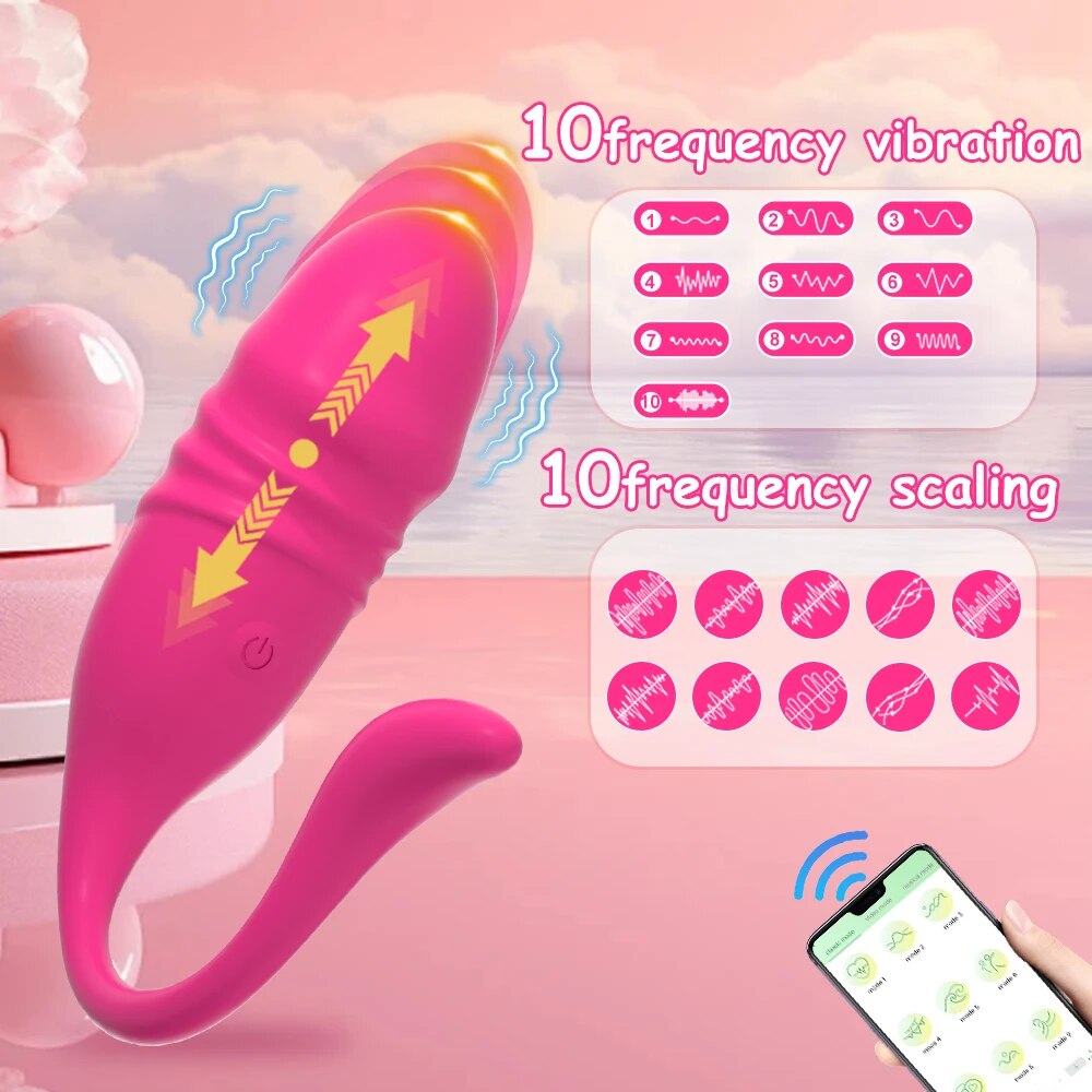 Trứng rung tình yêu 2 đầu điều khiển từ xa qua app