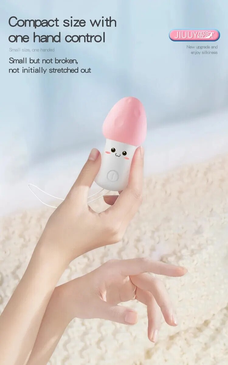 Chày rung hình nấm mini điều khiển từ xa silicone mềm