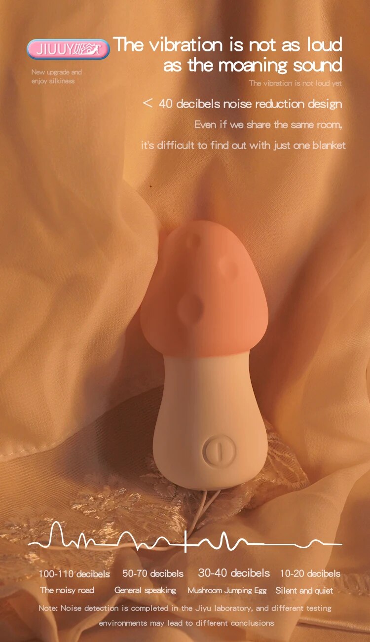 Chày rung hình nấm mini điều khiển từ xa silicone mềm