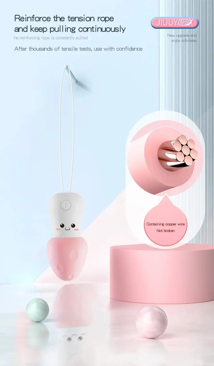 Chày rung hình nấm mini điều khiển từ xa silicone mềm