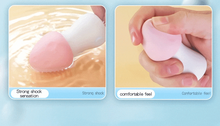 Chày rung hình nấm mini điều khiển từ xa silicone mềm