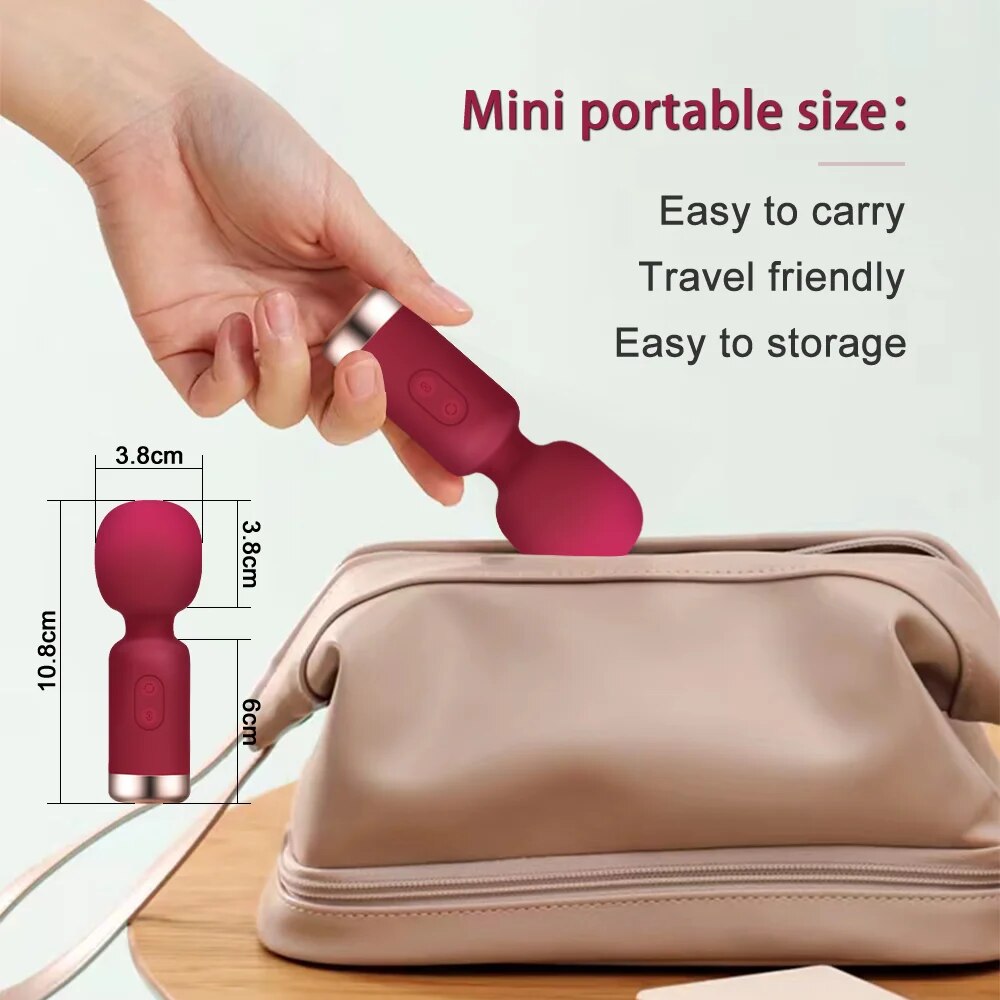 Chày rung mini siêu nhỏ gọn giá rẻ kích thích điểm G mạnh mẽ dễ dùng