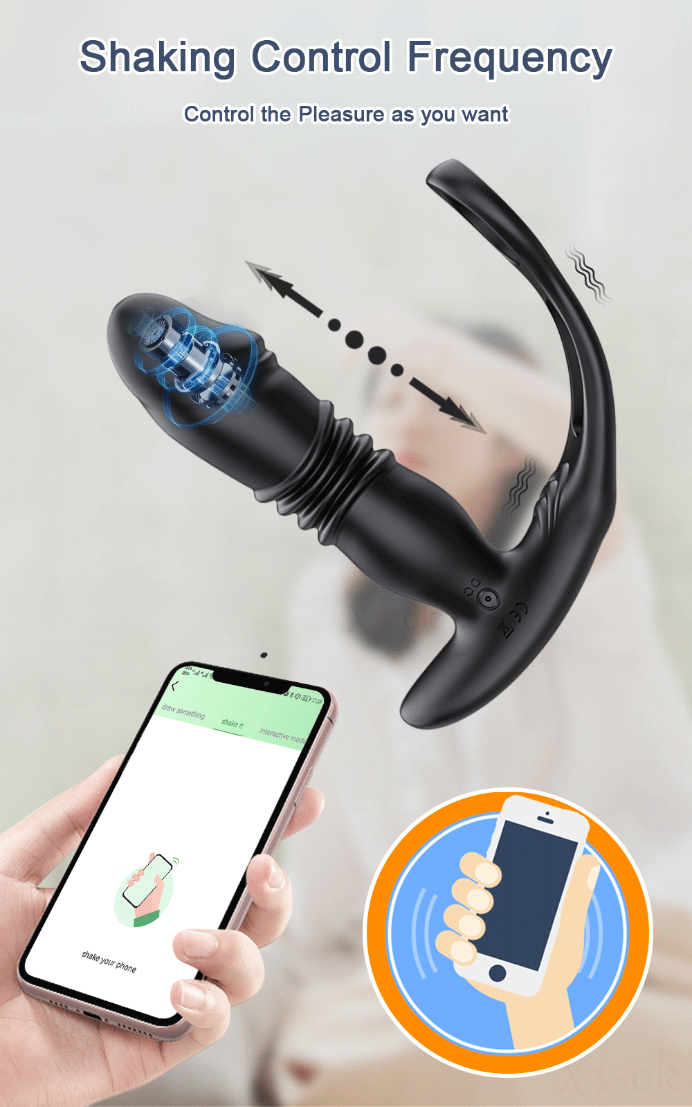 Que rung Love Spouse rung thụt hậu môn điều khiển app tiện lợi