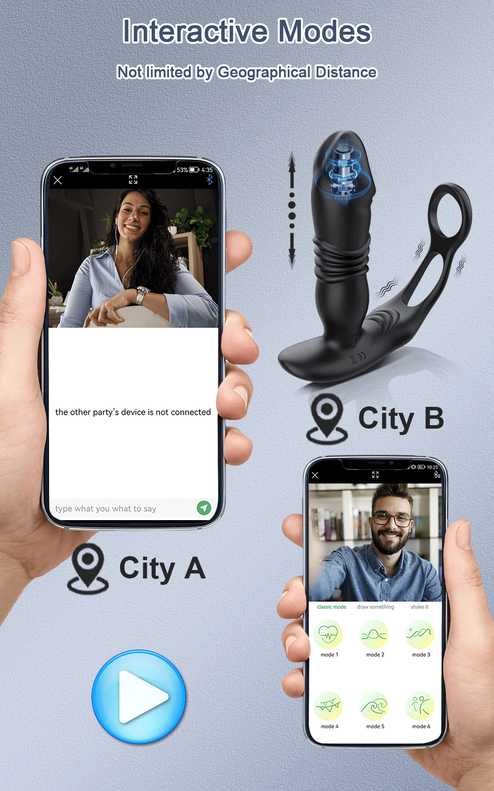 Que rung Love Spouse rung thụt hậu môn điều khiển app tiện lợi