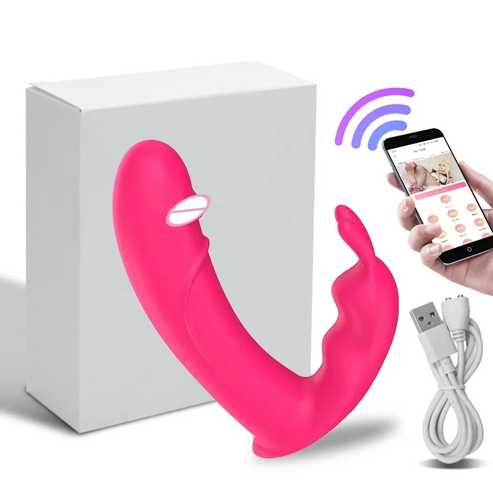 Dương vật giả tai thỏ Mirea Bluetooth điều khiển app rung đa chế độ thoải mái