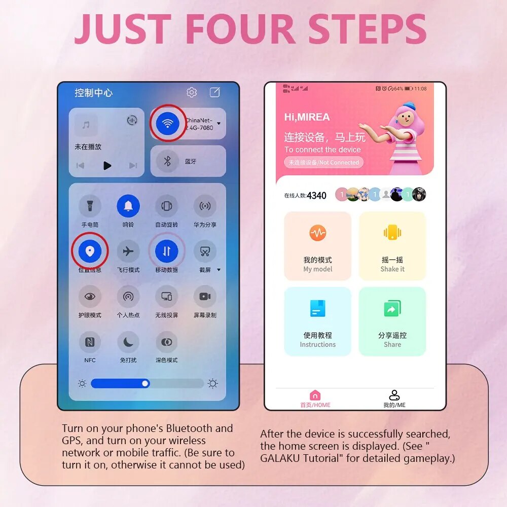 Dương vật giả tai thỏ Mirea Bluetooth điều khiển app rung đa chế độ thoải mái