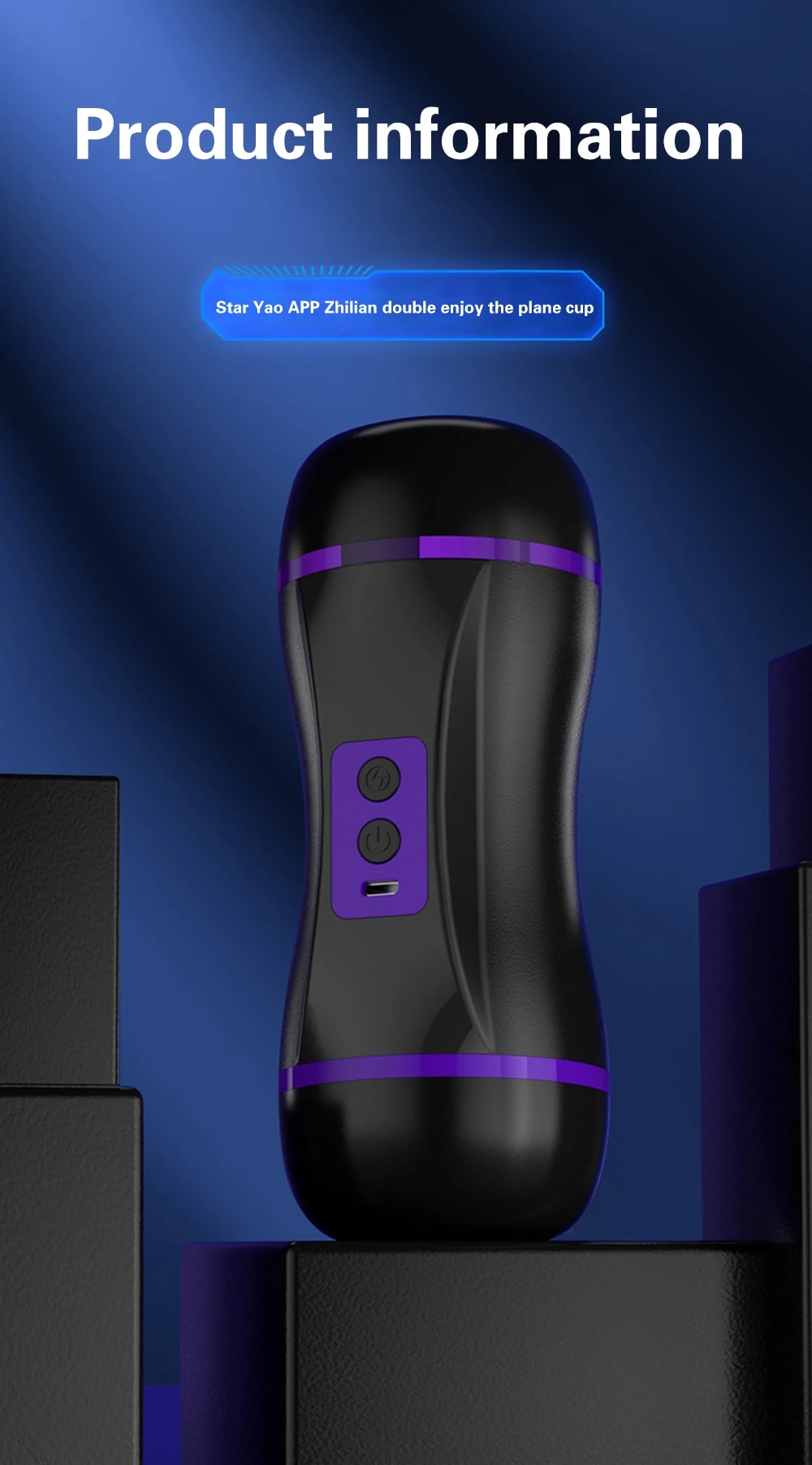 Âm đạo giả 3D 2 đầu rung hút mạnh điều khiển app smartphone tiện lợi