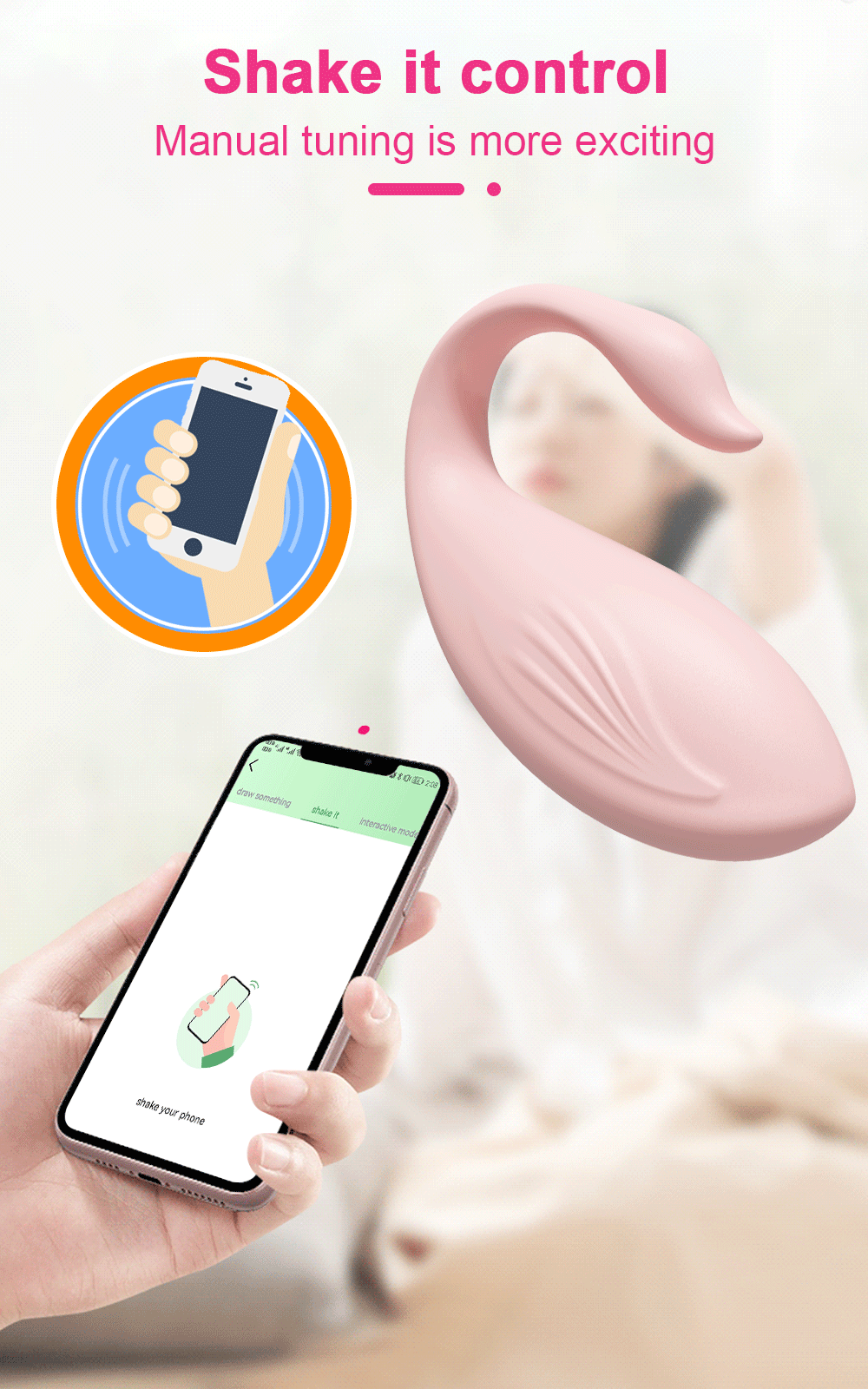 Trứng rung Love Spouse bluetooth điều khiển app hình thiên nga