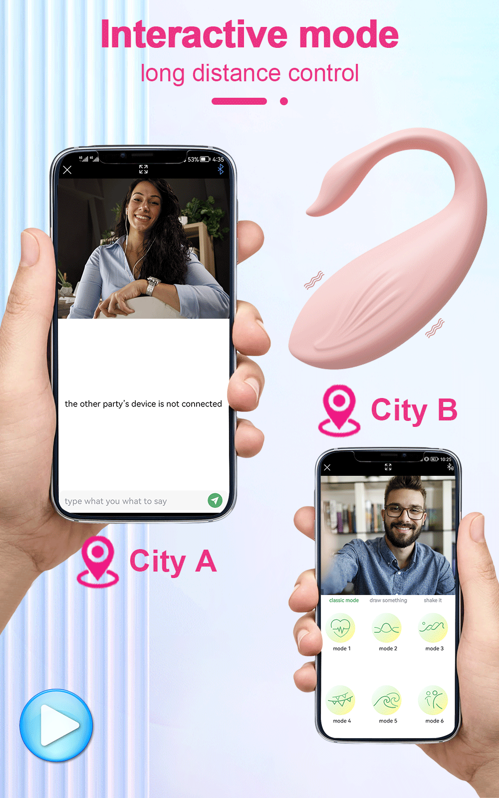 Trứng rung Love Spouse bluetooth điều khiển app hình thiên nga