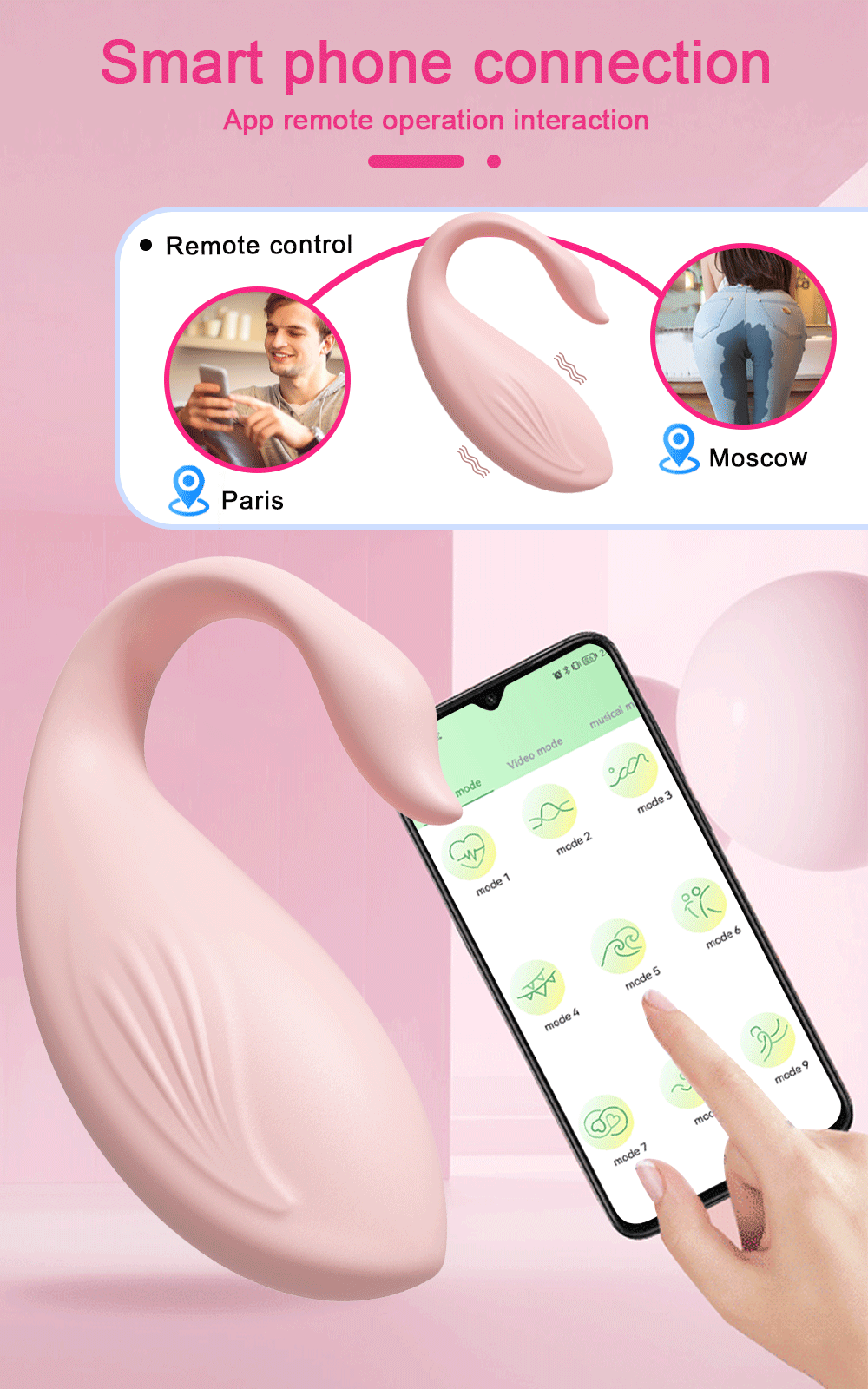 Trứng rung Love Spouse bluetooth điều khiển app hình thiên nga