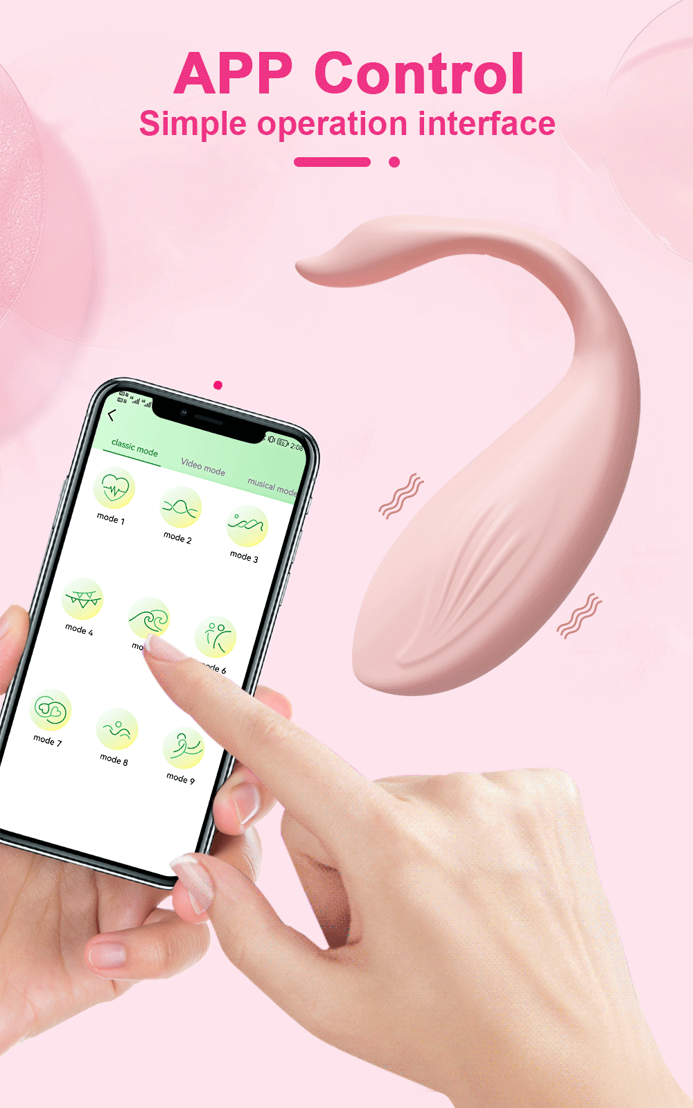 Trứng rung Love Spouse bluetooth điều khiển app hình thiên nga