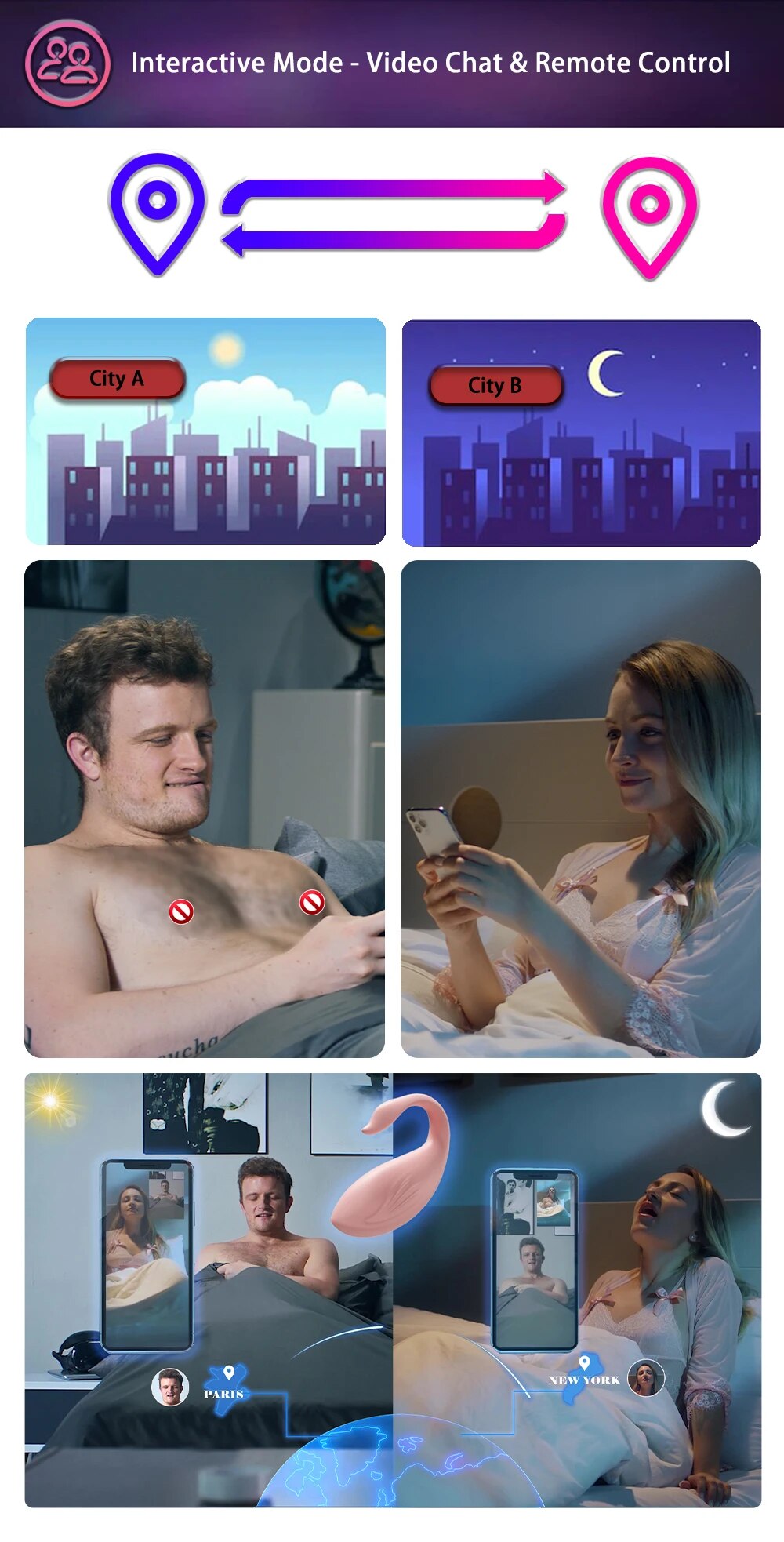 Trứng rung Love Spouse bluetooth điều khiển app hình thiên nga