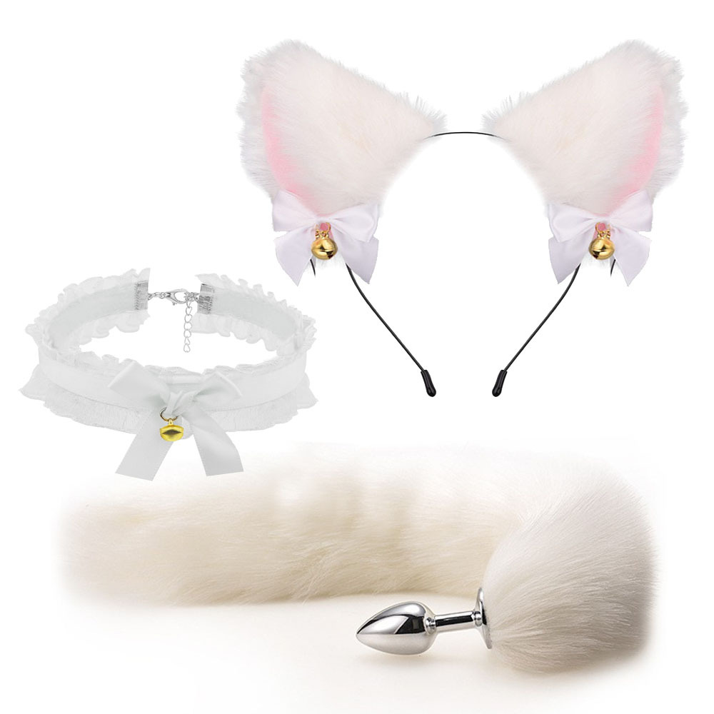 Bộ BDSM cosplay cô mèo dễ thương 4 món dụng cụ tình dục