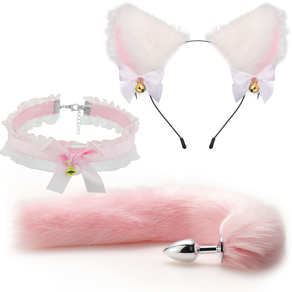 Bộ BDSM cosplay cô mèo dễ thương 4 món dụng cụ tình dục