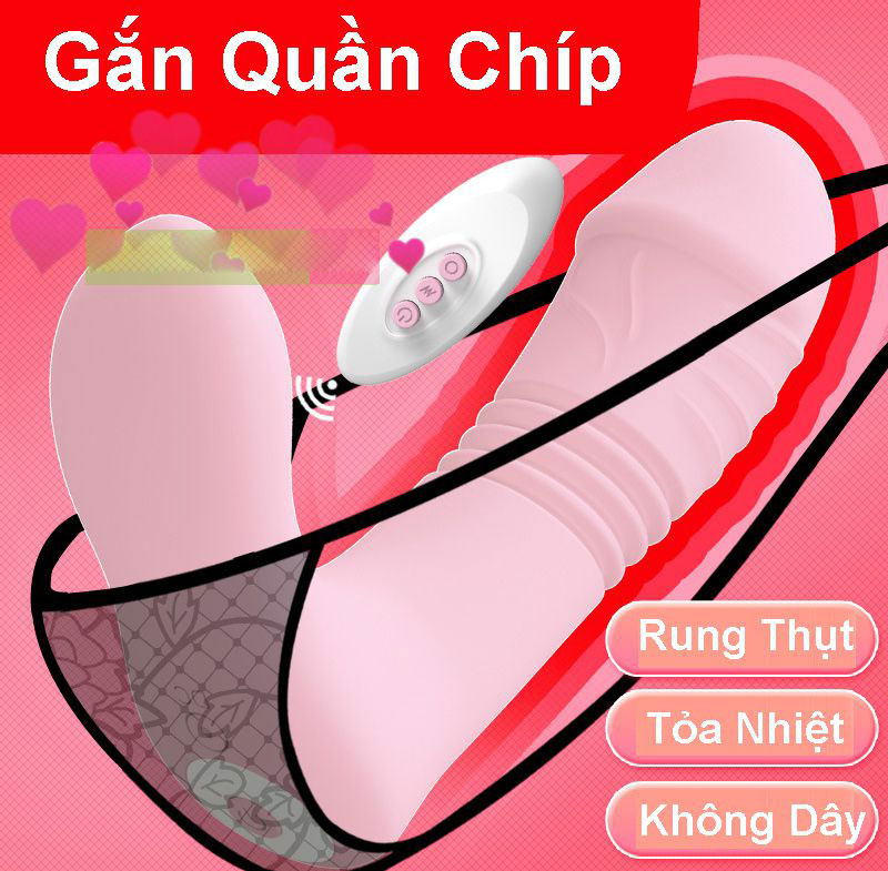 Dương vật giả không dây rung thụt bú hút ấm nóng cao cấp
