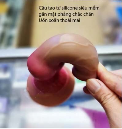 Dương vật giả chó silicon mềm mại thiết kế độc đáo