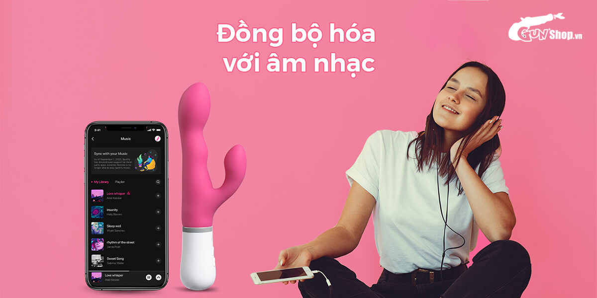 Dương vật giả Lovense Nora điều khiển app silicon mềm mại chân thật