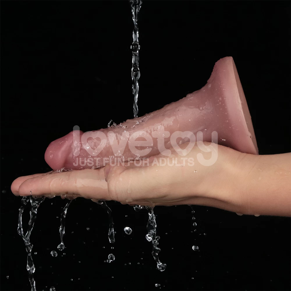 Dương vật giả dính tường Lovetoy Dual Density 6 inch rung giống thật cực sướng