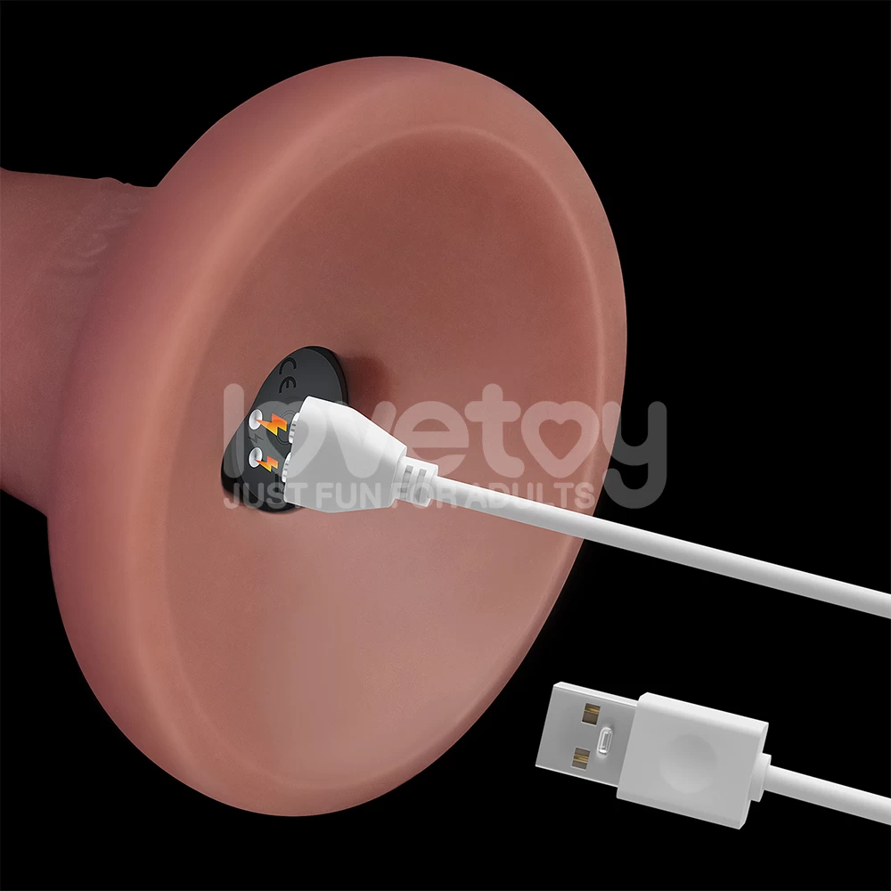 Dương vật giả dính tường Lovetoy Dual Density 6 inch rung giống thật cực sướng
