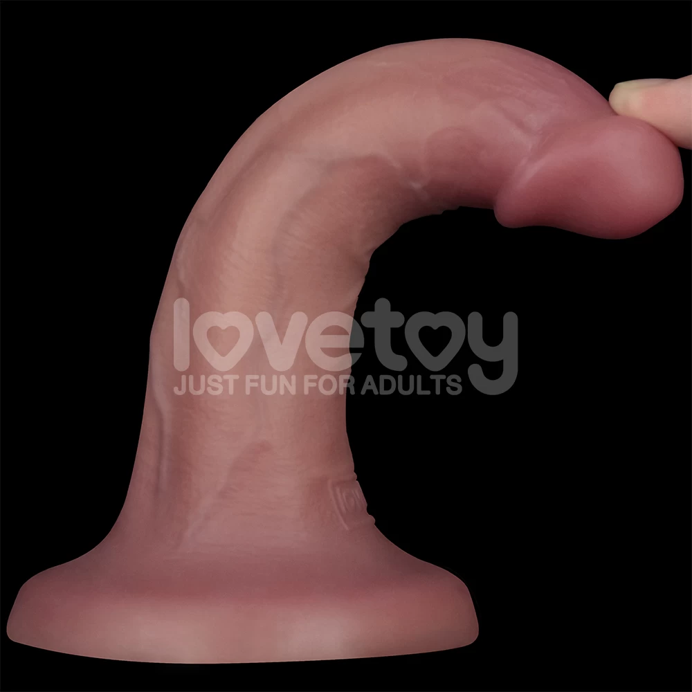 Dương vật giả dính tường Lovetoy Dual Density 6 inch rung giống thật cực sướng