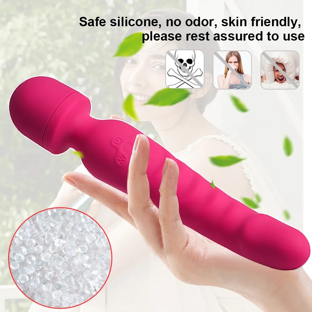 Chày rung 2 đầu Magic Wand kích thích điểm G âm đạo cực khoái