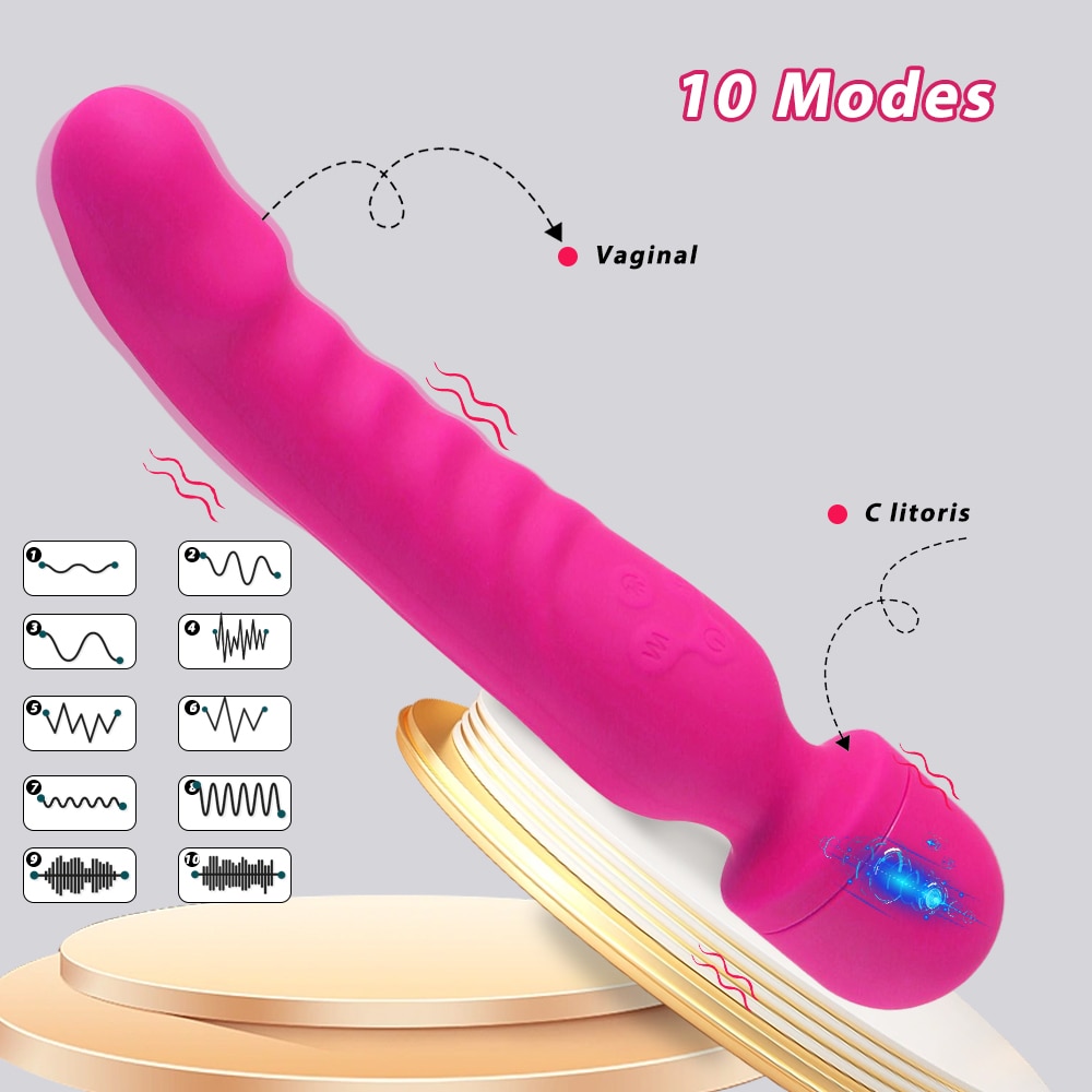 Chày rung 2 đầu Magic Wand kích thích điểm G âm đạo cực khoái