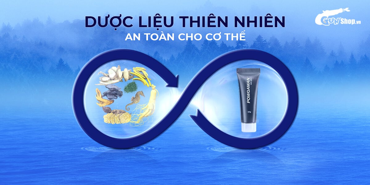 Gel bôi Powgaman chống xuất tinh sớm chính hãng tại Chúng tôi