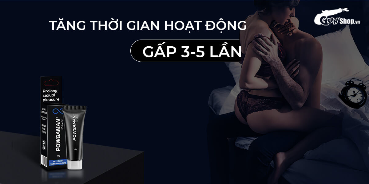 Gel bôi Powgaman chống xuất tinh sớm chính hãng tại Chúng tôi