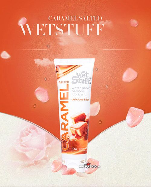 Gel bôi trơn Caramel Salted vị mặn nếm được tại shopkiss