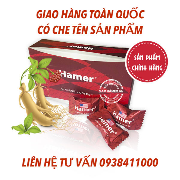 Kẹo sâm hamer mỹ chính hãng