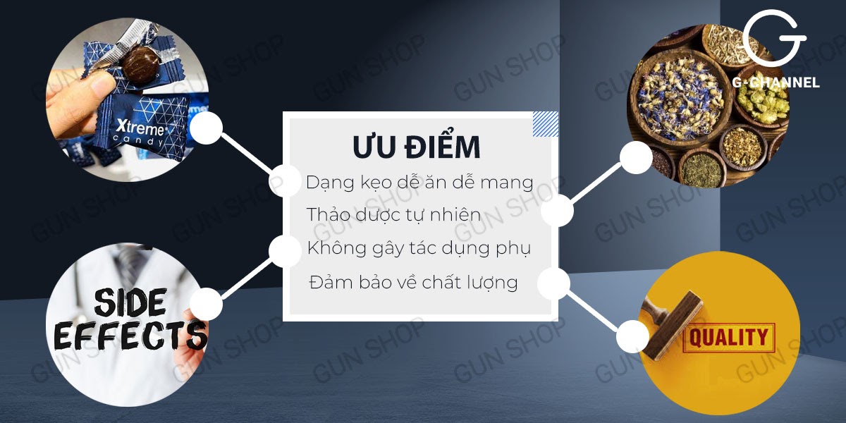 Kẹo nhân sâm Xtreme tăng cường sinh lý nam khỏe mạnh sung mãn