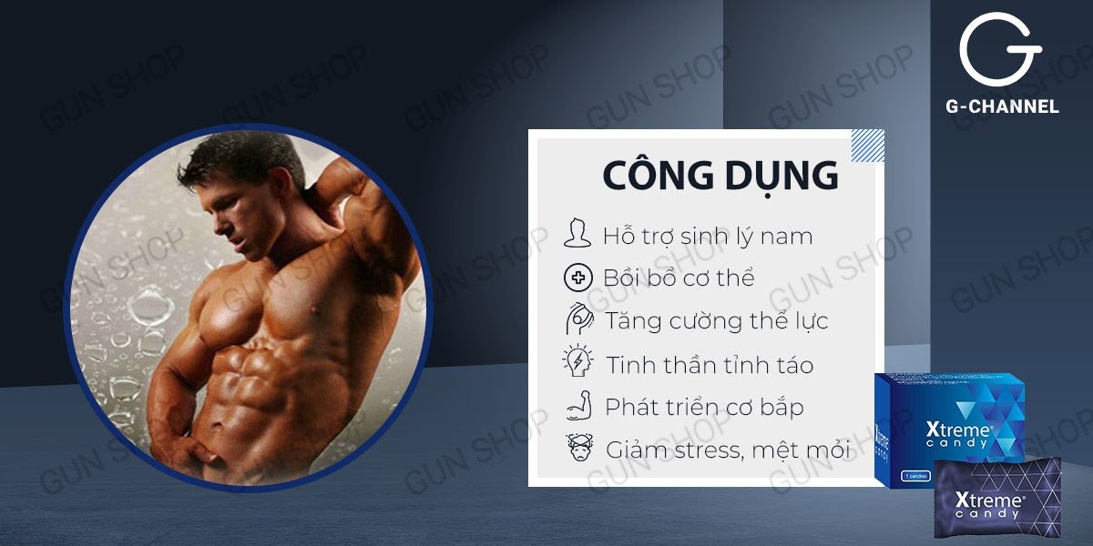 Kẹo nhân sâm Xtreme tăng cường sinh lý nam khỏe mạnh sung mãn
