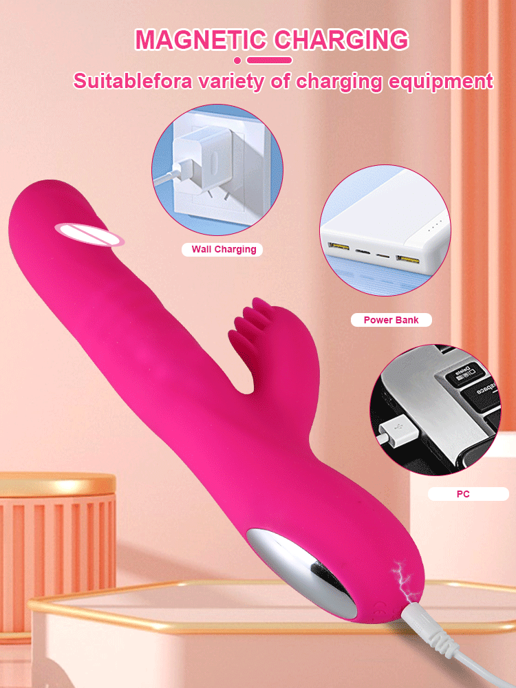 Dương vật giả đa năng rung thụt bi xoay nhánh phụ liếm kích thích