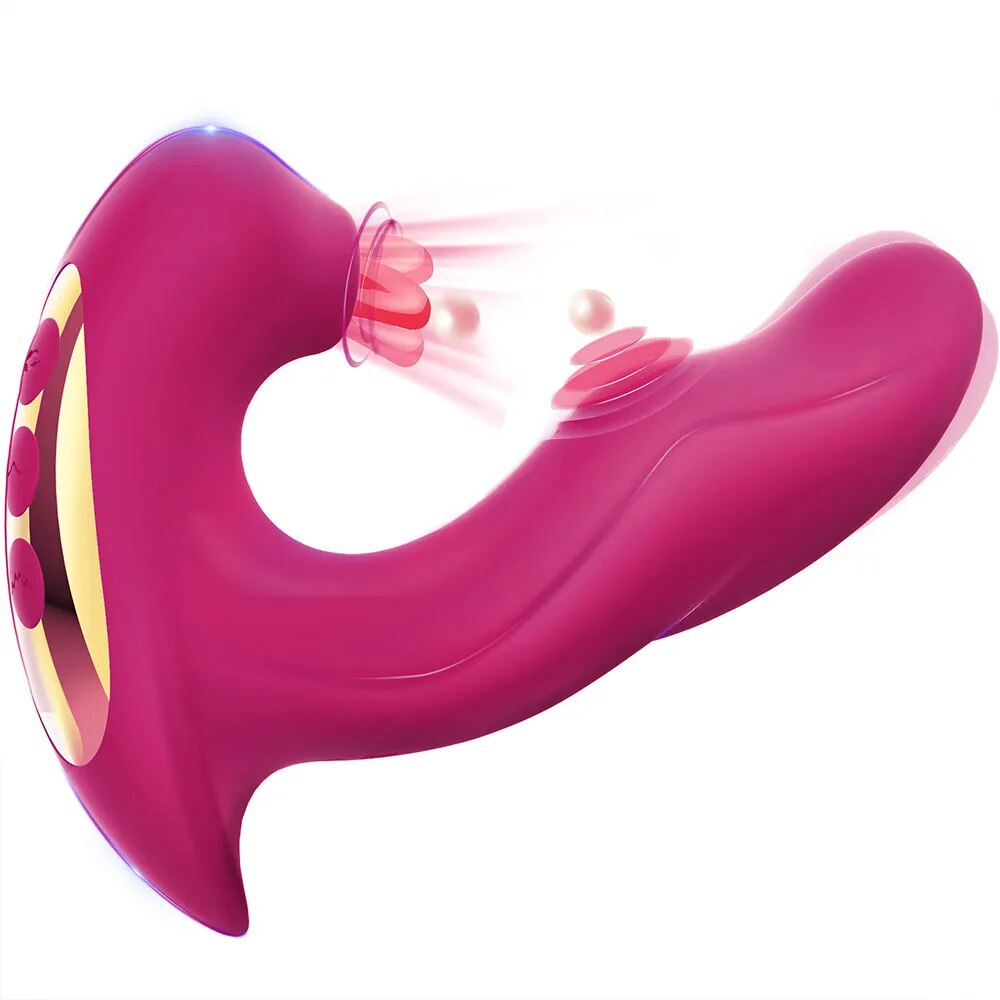 Máy massage điểm G 3 in 1 rung bú mút đa chức năng tiện lợi