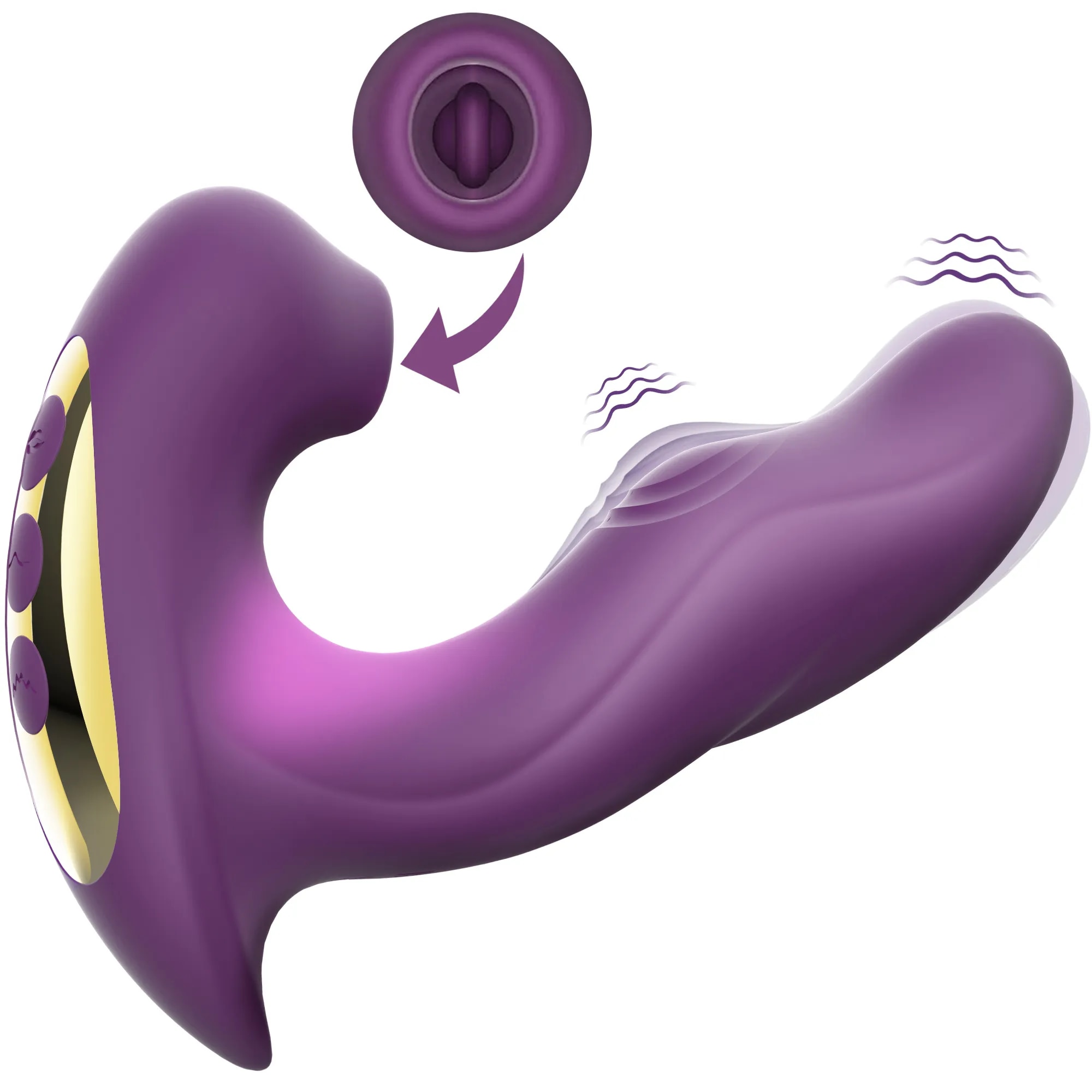 Máy massage điểm G 3 in 1 rung bú mút đa chức năng tiện lợi