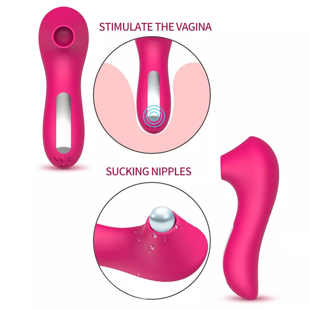 Máy bú mút massage điểm G silicon y tế 10 chế độ rung