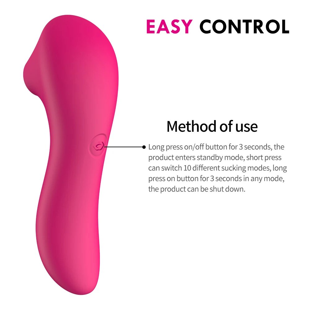 Máy bú mút massage điểm G silicon y tế 10 chế độ rung