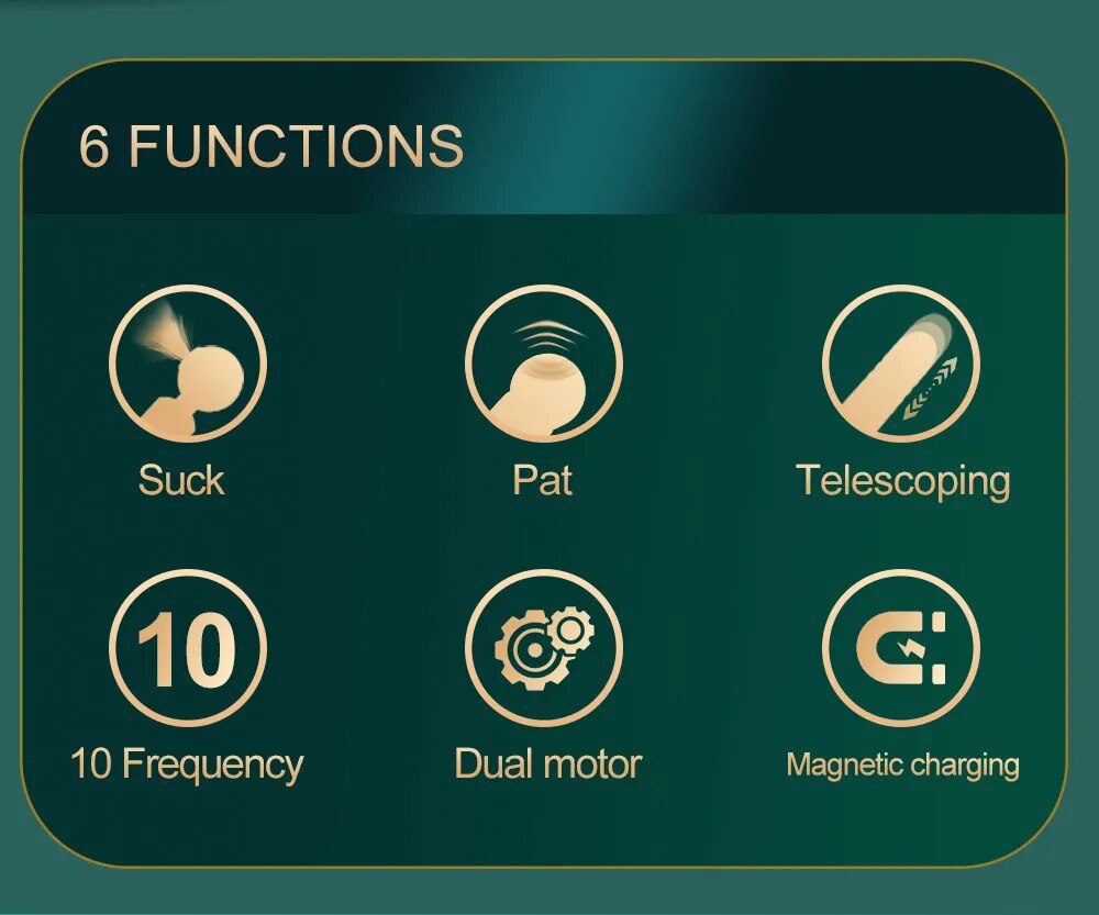 Chày rung tình yêu 3 in 1 thụt rung hút massage cực mạnh silicon