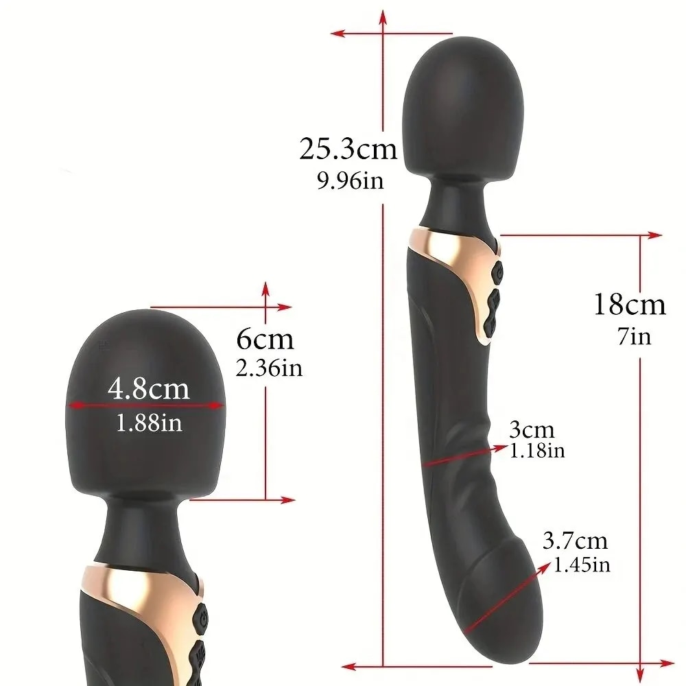 Chày rung không dây hai đầu cao cấp AV Magic Wand massage đa điểm