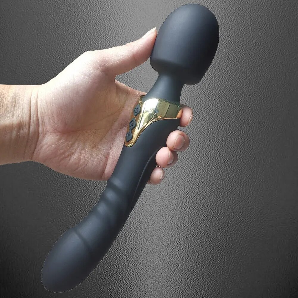 Chày rung không dây hai đầu cao cấp AV Magic Wand massage đa điểm