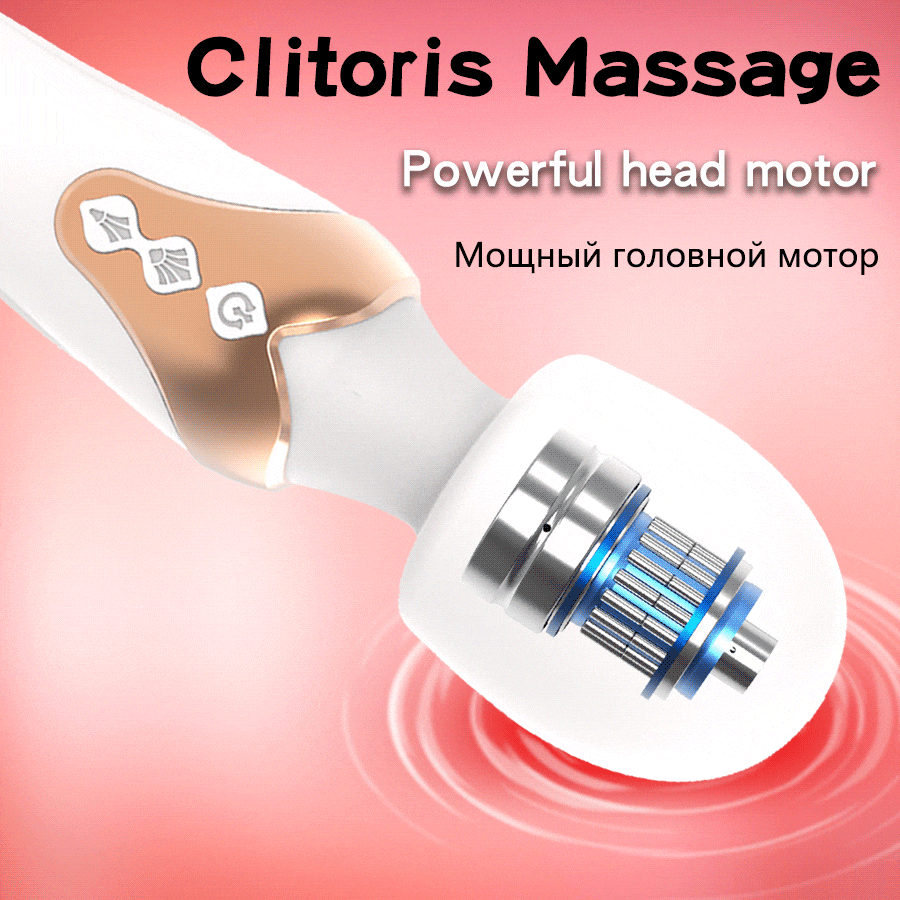 Chày rung không dây hai đầu cao cấp AV Magic Wand massage đa điểm