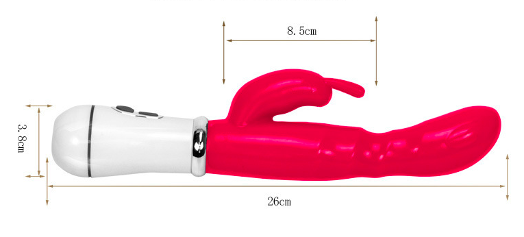Dương Vật Giả Silicon Rung Mạnh Có Nhánh Massage Điểm G Cho Nữ