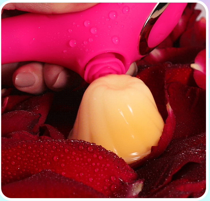 Loving World Rose Thumping máy massage rung tỏa nhiệt nữ