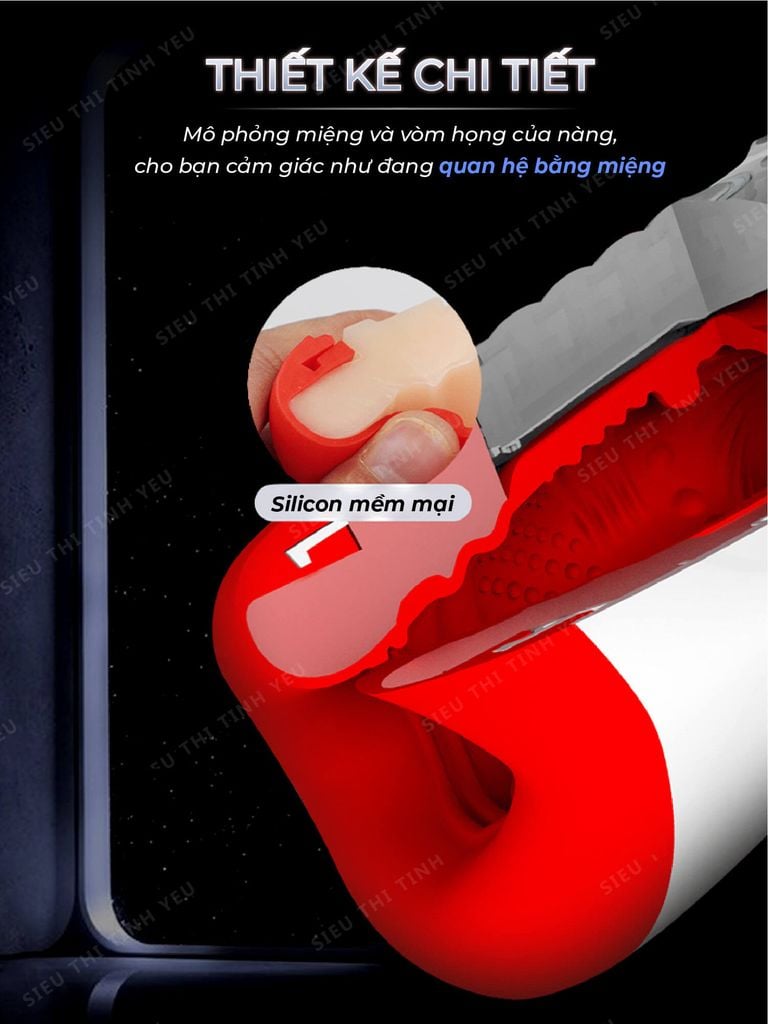 Máy bú mút Leten Air Oral Masturbator tự động hút silicon chân thực