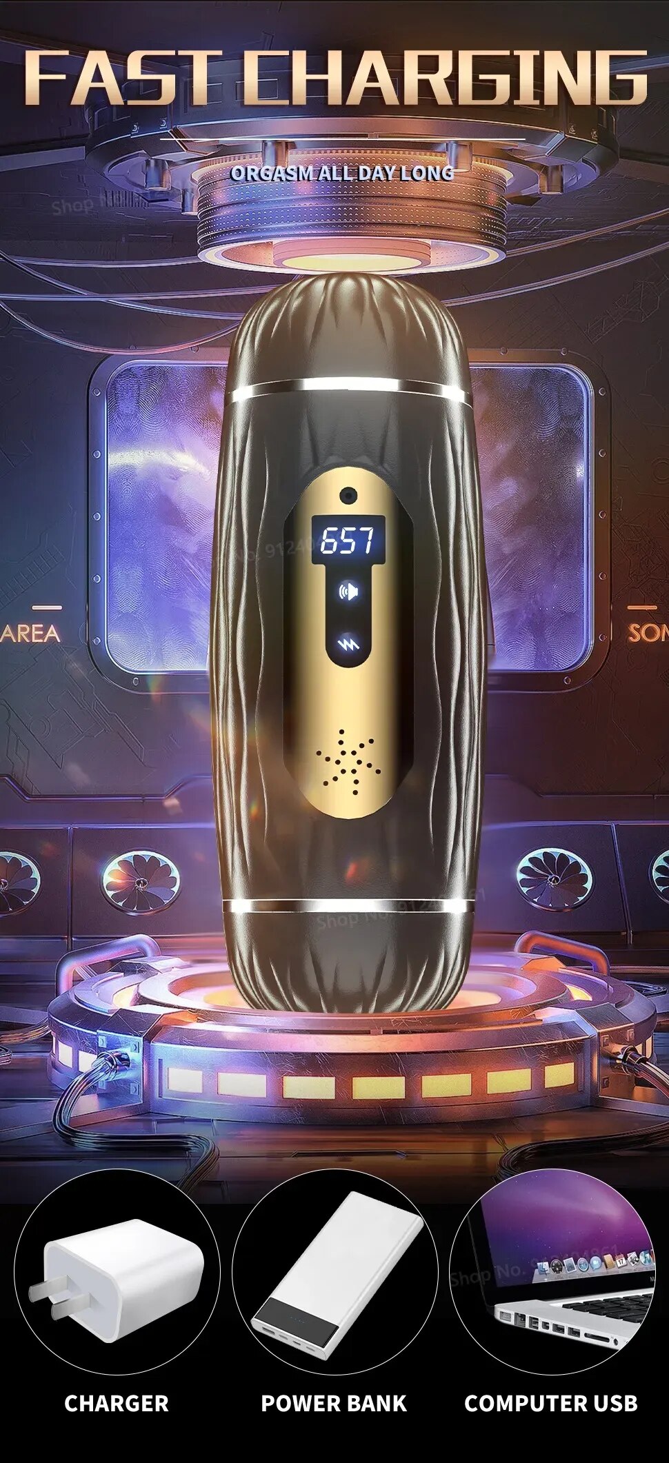 Âm đạo giả Masturbation Cup rung bú mút thổi kèn cho nam giới
