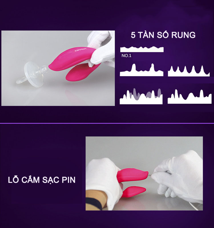 Máy massage điểm G Lovetoy Rose 5 tần số rung điều khiển từ xa