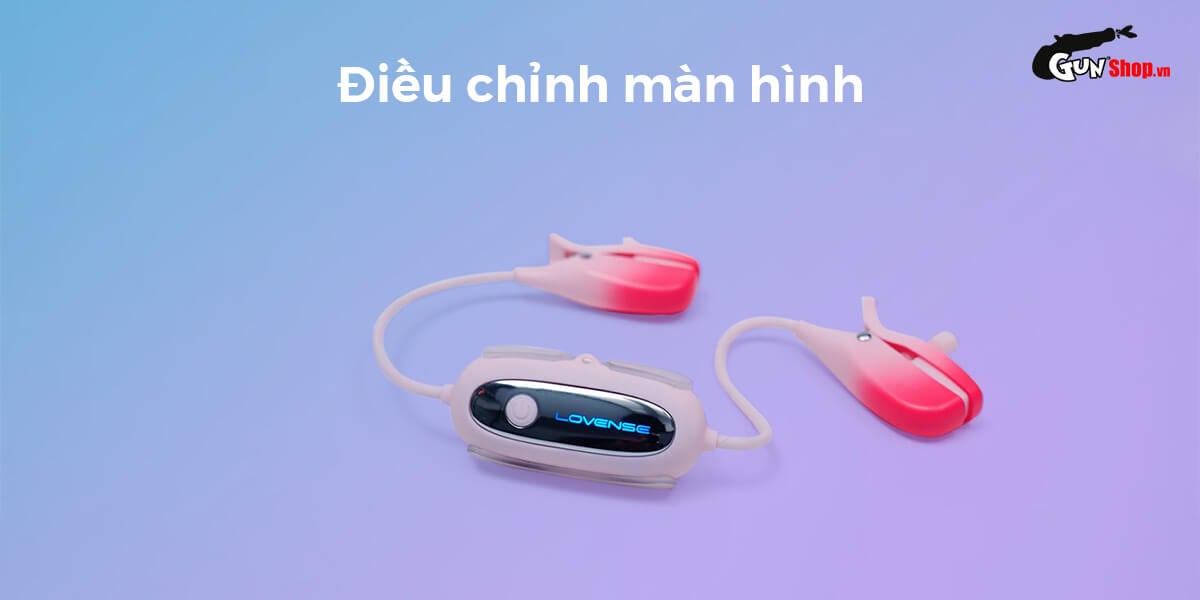 Máy massage kẹp vú Lovense Gemini điều khiển app, kích thích nhũ hoa