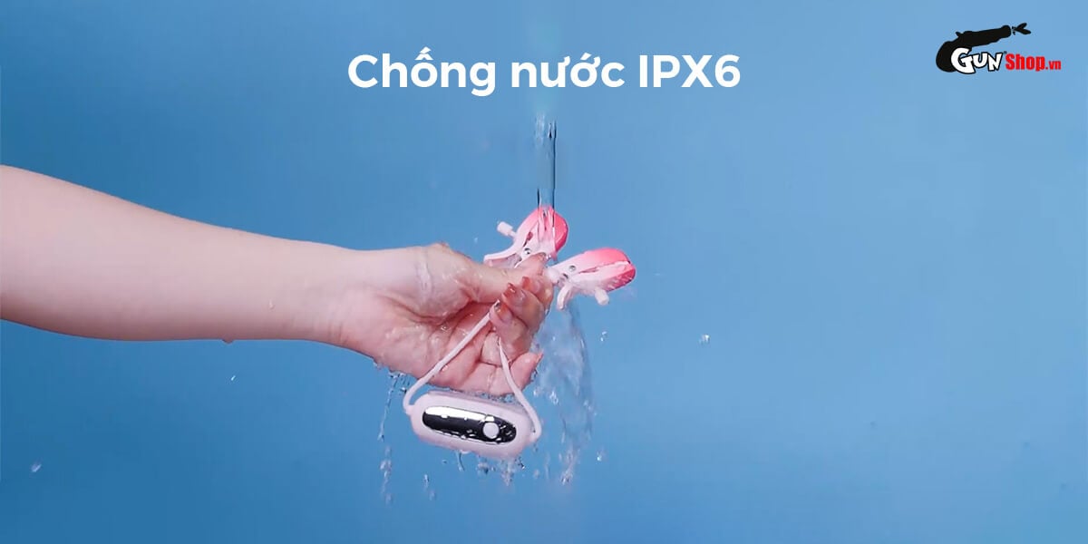Máy massage kẹp vú Lovense Gemini điều khiển app, kích thích nhũ hoa